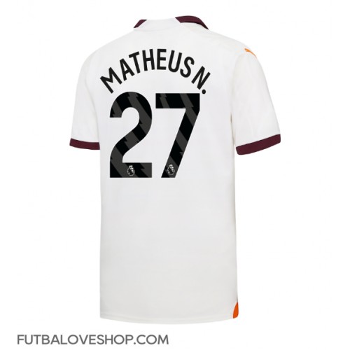 Dres Manchester City Matheus Nunes #27 Preč 2023-24 Krátky Rukáv
